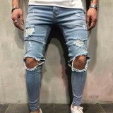 Fashion Hip Hop Men Jeans Knee Pant Pants