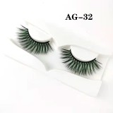 3D False Colored 14 Styles Natural Faux Mink Colorful Eyelashes