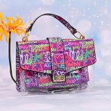 Graffiti Ladies Translucent Shoulder Bag Wallet Large Capacity Messenger Bags PS-805364