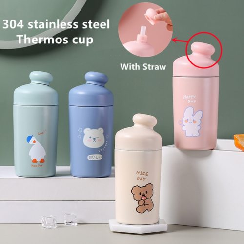 Cute Cartoon Portable Stainless Steel Summer Cups