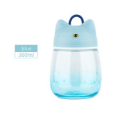 Easy to Carry Cartoon Transparent Portable Cute Mini Kitten Belly Water Glass Cups