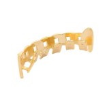 Hip Hop Gold Color Cuban Chain Tooth Socket BESYT08596