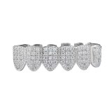 Hip Hop Fang TeethGrillz Micro Pave Cubic Zircon Tooth Socket BESYT094105