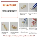 Hip Hop Hollow Open Face Double Tooth Socket