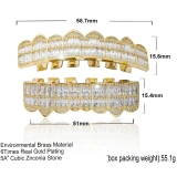 Hip Hop Cubic Zircon Dental Mouth Punk Tooth Socket BESG10314