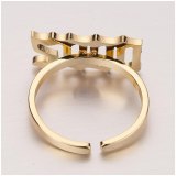 Women Stainless Steel Year Number Finger Rings JZ198091