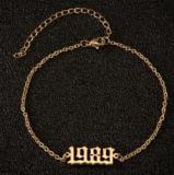 Fashion Stainless Year Anklet Anklets JL00112
