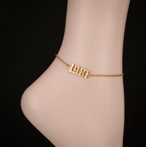 Fashion Stainless Year Anklet Anklets JL00112