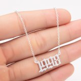 Fashion Special Date Year Number Necklaces XL1970-202132