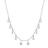 Women Vintage Star/Cross/Heart Stainless Steel Chain Necklaces YX001021