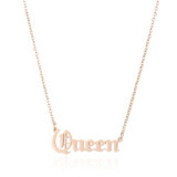 Best-Selling Stainless Steel English Women Necklaces YX004253