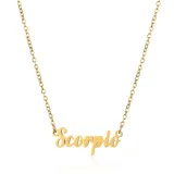 18K Stainless Steel 12 Constellation English Letter Pendant Earrings YX008091