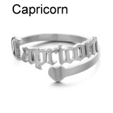 Women Stainless Steel 12 Constellation Finger Rings YX002233
