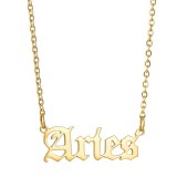 High Quality 18K Gold-Plated Zodiac Necklaces