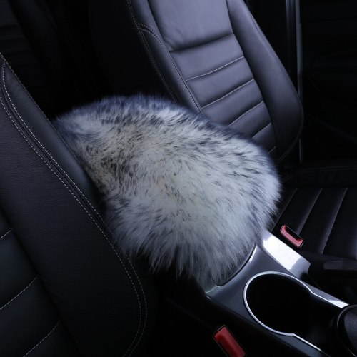 Quality Warm Fur Plush Wool Car Armrest Pad Cover Center Console Cushion
