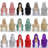 Women's High-Temperature Colorful Straight Hair Wigs KW-8091