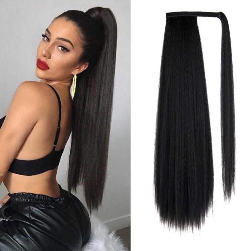 24inch Velcro Extended Fluffy Ponytail Hair Wigs D201324