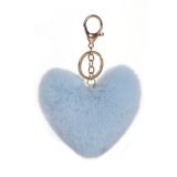 Colorful Peach Heart Plush Sweet Cute Heart-Shaped Keychains SKL-3344
