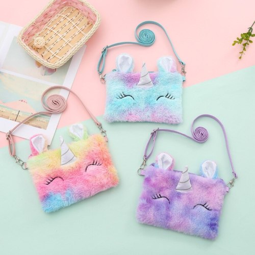 Fashion Children Cute Unicorn Animals Princess Handbags XW-08899