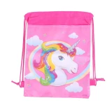 Children Birthday Party Unicorn Drawstring Cartoon Unicorn School Backpacks QH601021