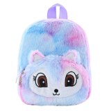 Unicorn Fox Pink Plush Children's School Backpack Bags XW-14556