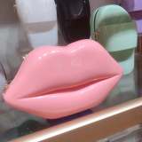 Women PVC Mouth Jelly Makeup Chain Handbags