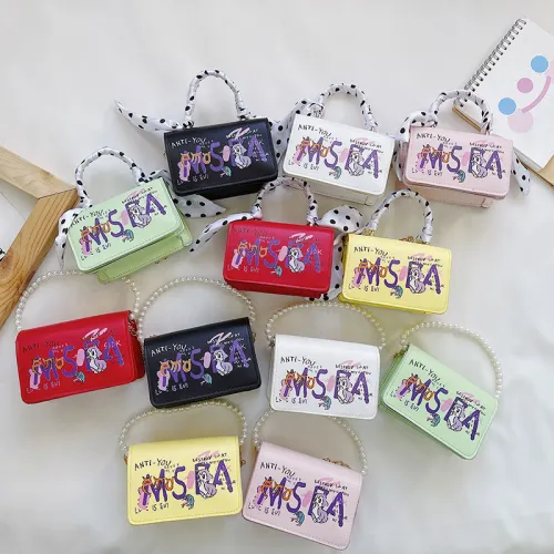 Children's Silk Scarf Square Fashion Letter Handbags TT965263