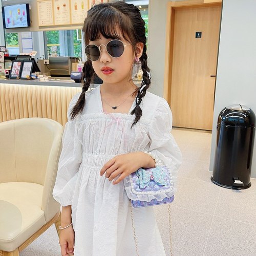 Sequins Bowknot Sweet Girls Cute Princess Mini Handbags QBD252839
