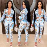 Women Colorful Printed Bodysuits Bodysuit Outfit Outfits X371122