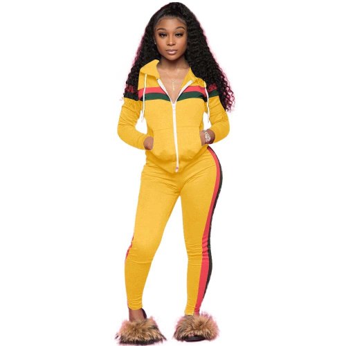 Sexy Women's Sports Hooded Bodysuits Bodysuit Outfit Outfits LM900314