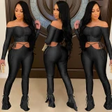 Women Sexy Two Piece Strapless Bodysuits Bodysuit Outfit Outfits C501728