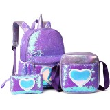 Bling Cute Unicorn Kids School Backpacks