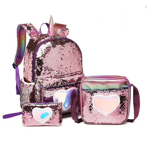 Bling Cute Unicorn Kids School Backpacks