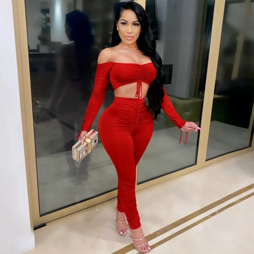 Women Off The Shoulder Long Sleeve Bodysuits Bodysuit Outfit Outfits C371526