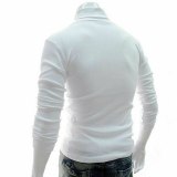 Men Long Sleeve High Neck T-Shirt Tops 294105