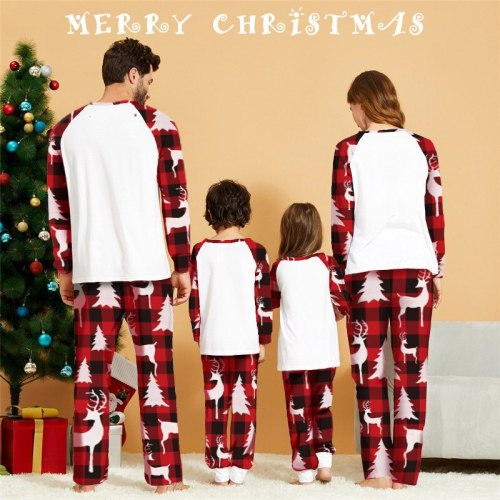 Family Matching Mother Father Kid Christmas Pajamas Sets L-152536