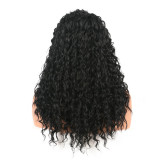 Matte Front Lace Head Cover African Women's Long Roll Wigs L34