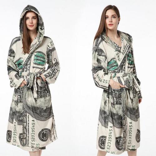 Women Robe Winter Warm Print Pajamas RTB2100314