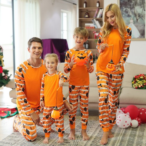 Fashion Halloween Family Matching Mother Father Baby Pajamas Set JJF0112