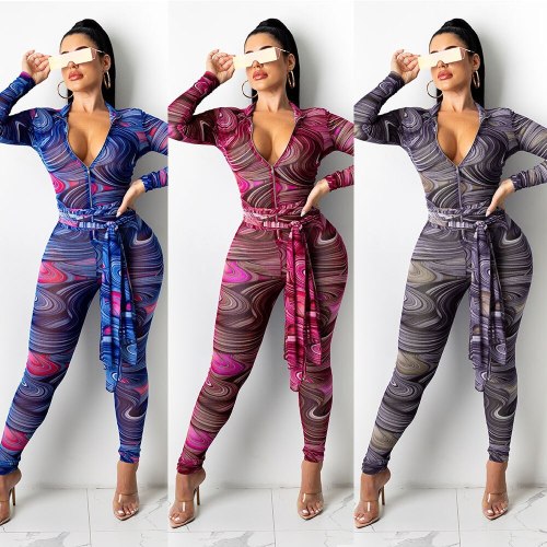 Sexy Long Sleeve Printing Bodysuits Bodysuit Outfit Outfits X520819