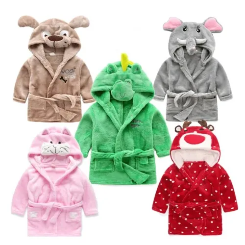 Autumn Winter Baby Children's Robe Cartoon Hoodies Pajamas 56892103