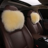 2pcs Wool Car Auto Head Rest Travel Warm Cute Wheel Covers 11122