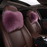 2pcs Wool Car Auto Head Rest Travel Warm Cute Wheel Covers 11122