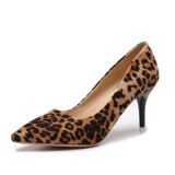 Women Sexy High Heels 6CM Shoes Autumn Leopard Thin Heels JT-T33647