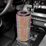 Cute Car Interior Supplies Creative Decoration Crystal Box Car Round