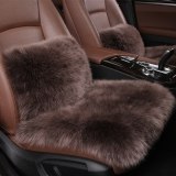 Winter Plush Seat Cushion Cover Pure Wool Car Seat Cushion And Lumbar Support Set 33344