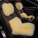 Winter Wool Seat Cushion With Long Hair To Keep Warm Three-Piece Sets 55566