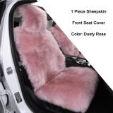 Women Long Wool Sheepskin Fur Car Seat Covers 12536