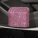Car Trash Can Bin with Lid Small Leakproof Mini Vehicle