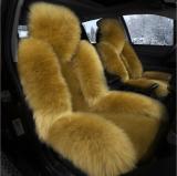 1Pcs Set Fur Car Seat Pink Wool Winter Thick Faux Wheel Covers